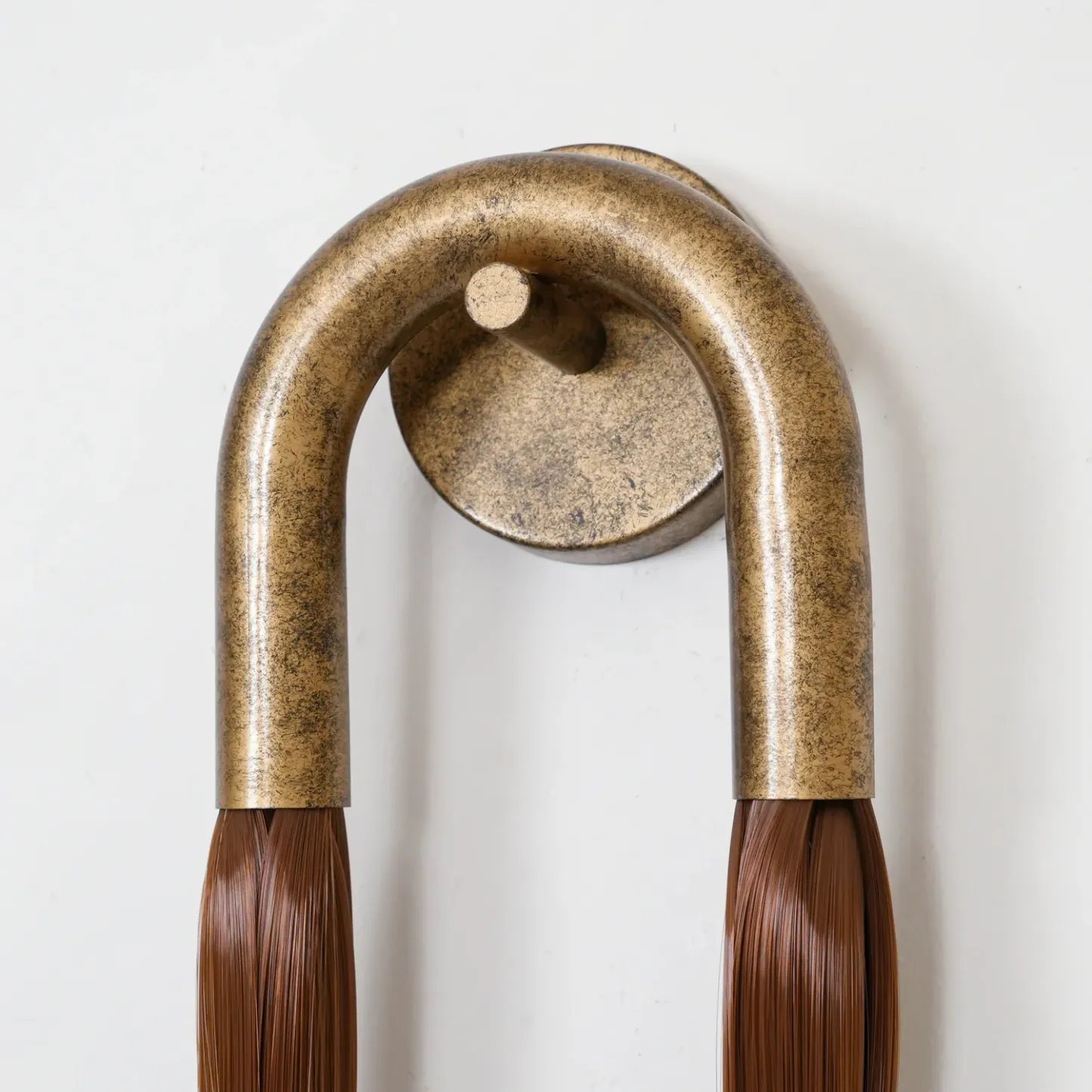 Alessio Vintage Metal Glass Horsehair Wall Lamp Bedroom Living Room