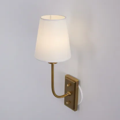 Alessio Vintage Classical Metal Fabric Wall Light Shades Bedroom Bathroom Hallway