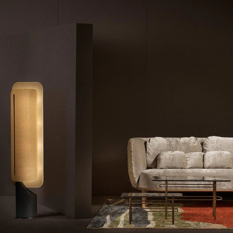 Hakka Linen Barrier Floor Lamp