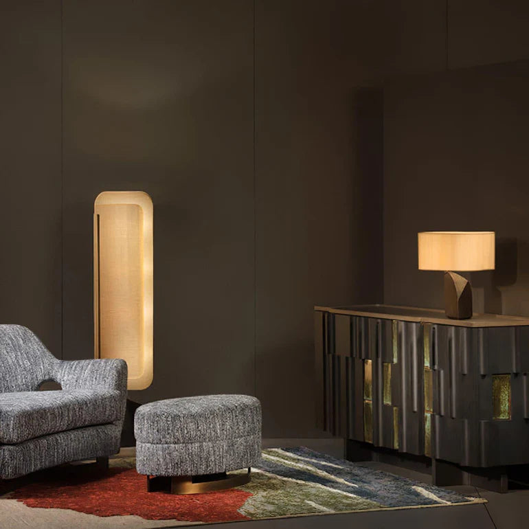 Hakka Linen Barrier Floor Lamp