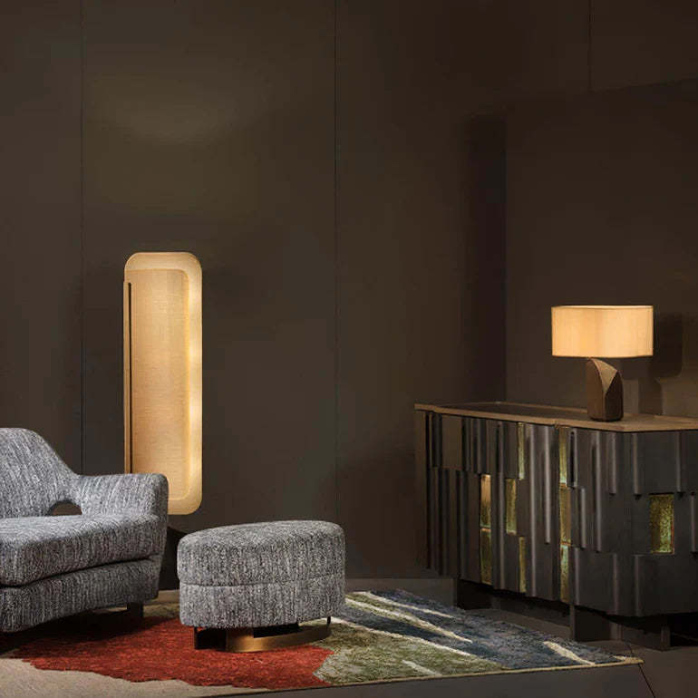 Hakka Linen Barrier Floor Lamp