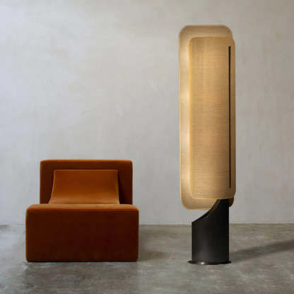 Hakka Linen Barrier Floor Lamp
