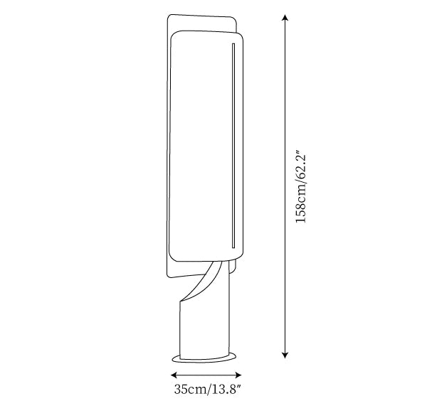 Hakka Linen Barrier Floor Lamp