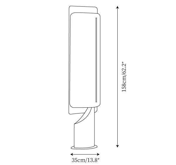 Hakka Linen Barrier Floor Lamp