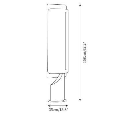 Hakka Linen Barrier Floor Lamp