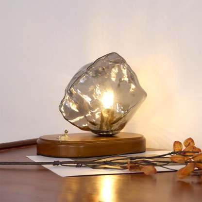Verona Ice Stone Glass Table Lamp