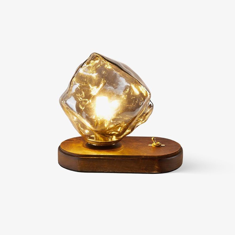Verona Ice Stone Glass Table Lamp