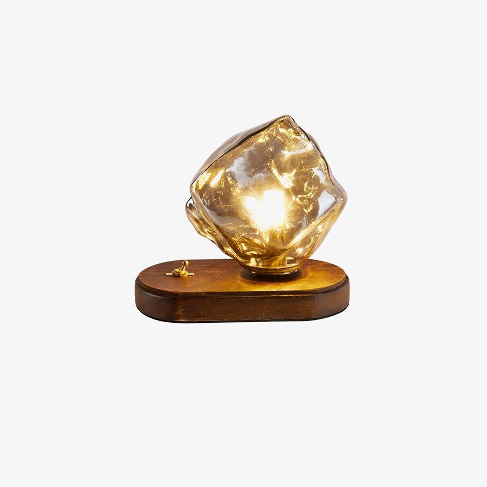 Verona Ice Stone Glass Table Lamp