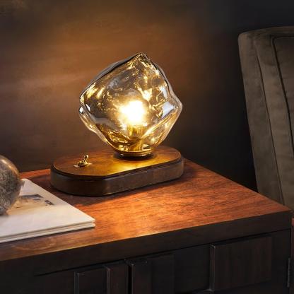 Verona Ice Stone Glass Table Lamp