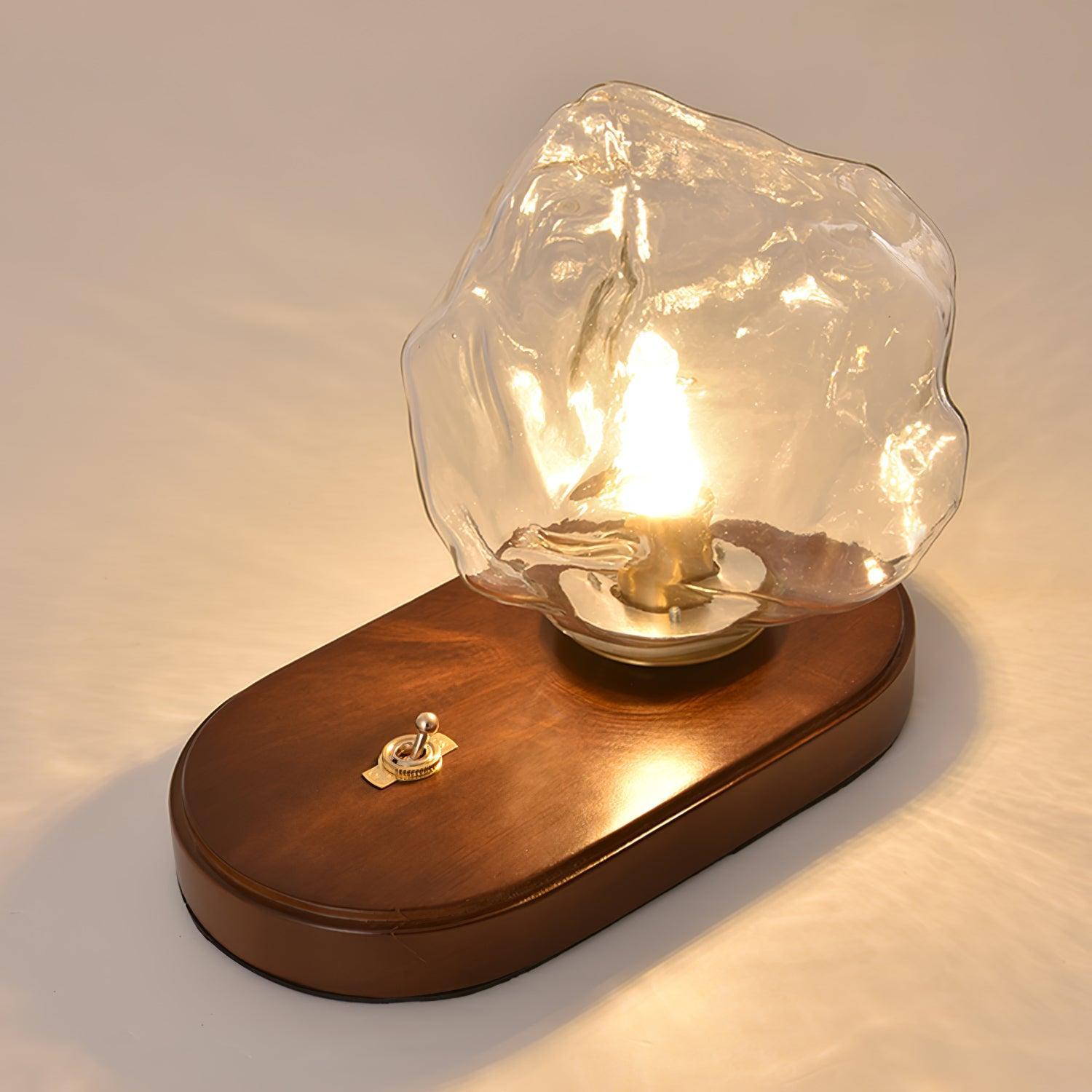 Verona Ice Stone Glass Table Lamp