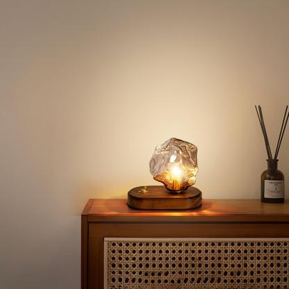 Verona Ice Stone Glass Table Lamp