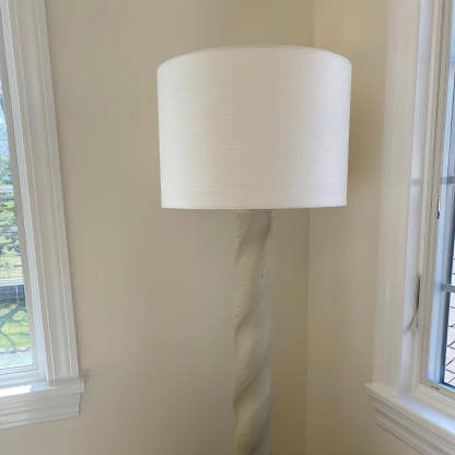 Retro Plaster Spiral Floor Lamp
