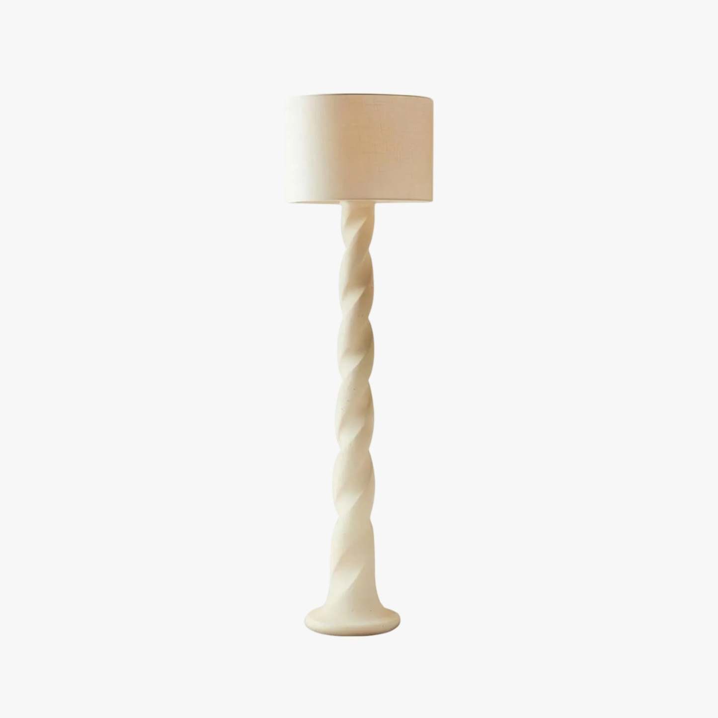 Retro Plaster Spiral Floor Lamp
