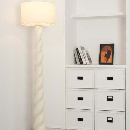 Retro Plaster Spiral Floor Lamp