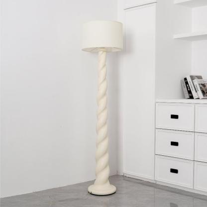 Retro Plaster Spiral Floor Lamp