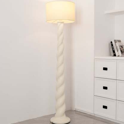 Retro Plaster Spiral Floor Lamp