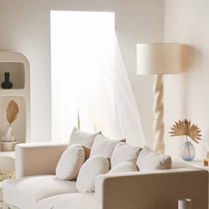 Retro Plaster Spiral Floor Lamp