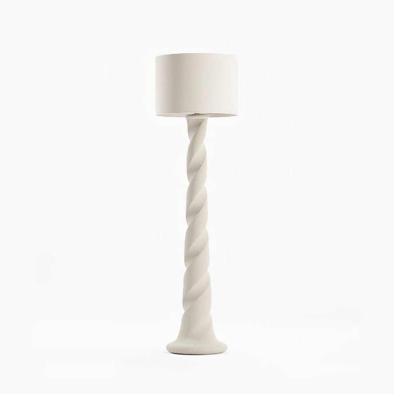 Retro Plaster Spiral Floor Lamp