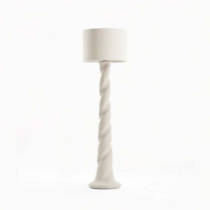 Retro Plaster Spiral Floor Lamp