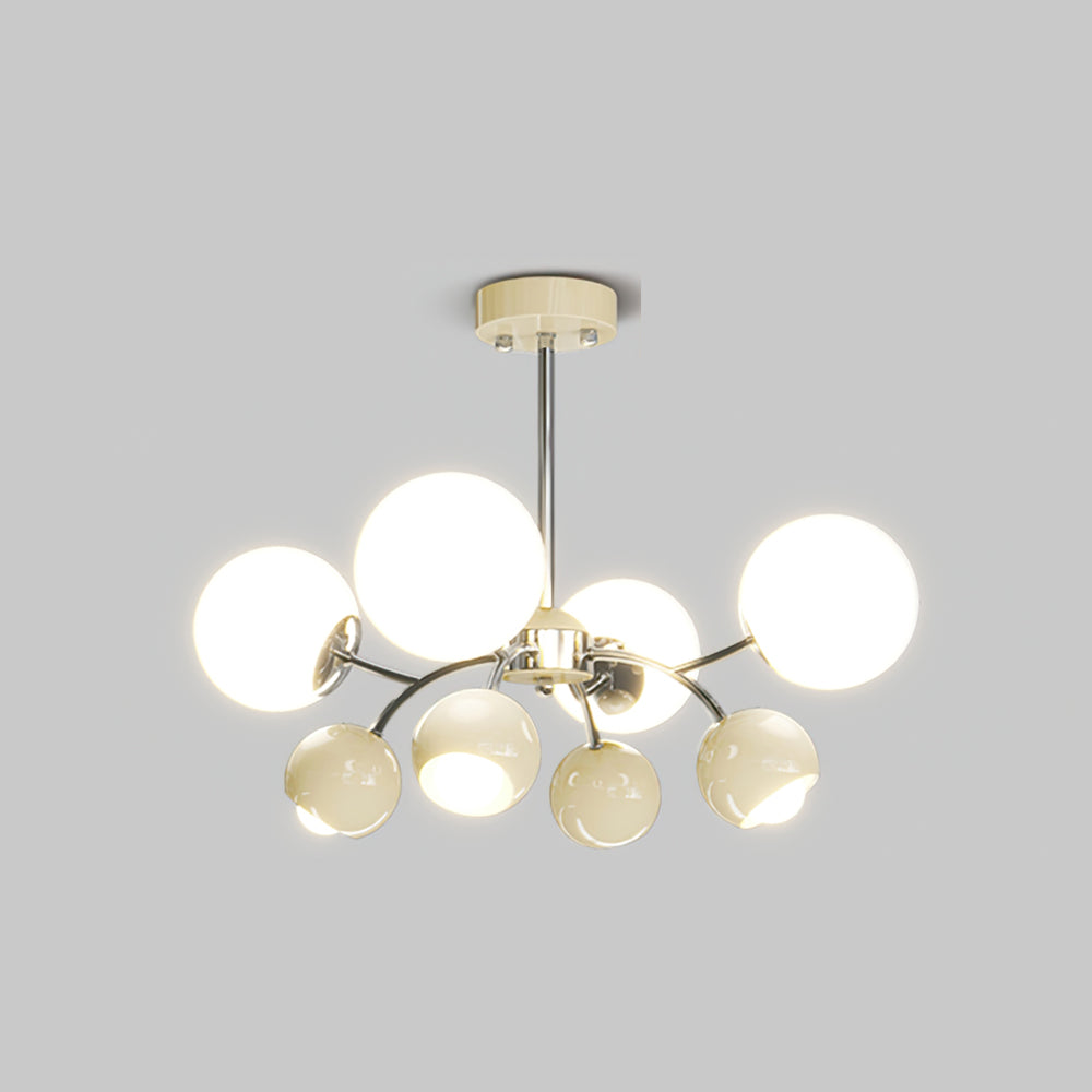 Halo Creamy Globe Chandelier