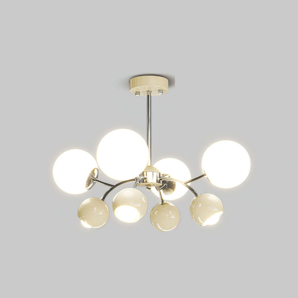 Cremoso Globo Lámpara De Araña Para Sala De Estar | Artelux Atelier
