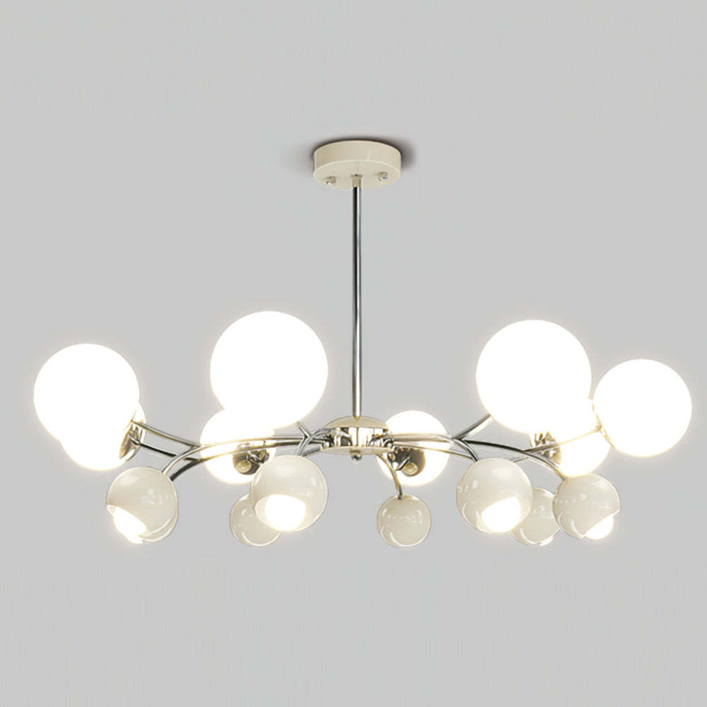 Halo Creamy Globe Chandelier