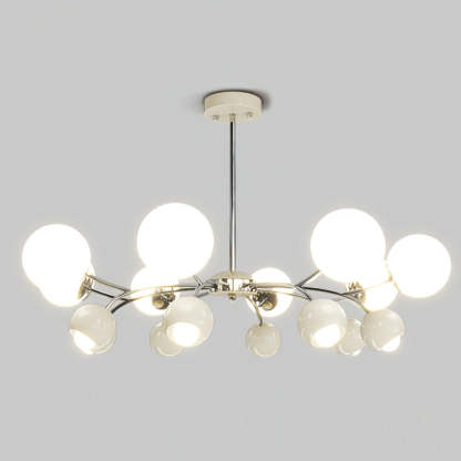 Halo Creamy Globe Chandelier