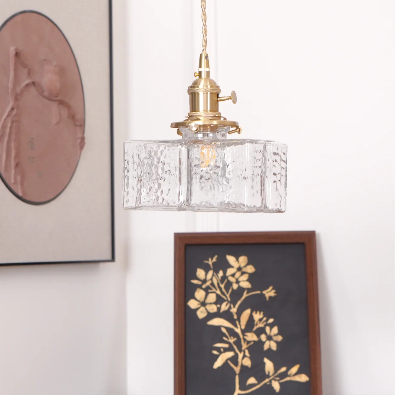 Alessio Vintage Lujo Vidrio Lámpara Colgante Pantallas Comedor Dormitorio