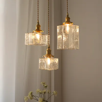 Alessio Vintage Luxury Glass Pendant Light Shades Dining Room Bedroom