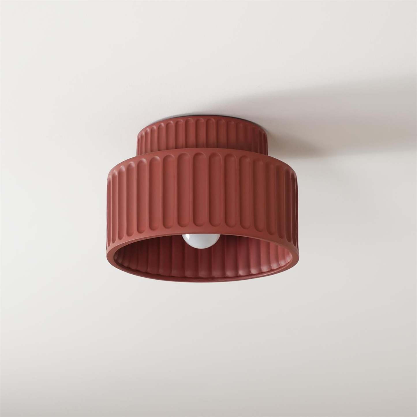 Hailie Modern Beige White Orange Green Ceiling Lamp Bedroom  Dining Room