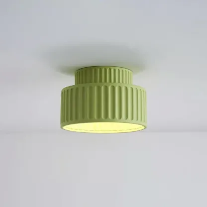 Hailie Modern Beige White Orange Green Ceiling Lamp Bedroom  Dining Room