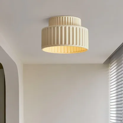 Hailie Modern Beige White Orange Green Ceiling Lamp Bedroom  Dining Room
