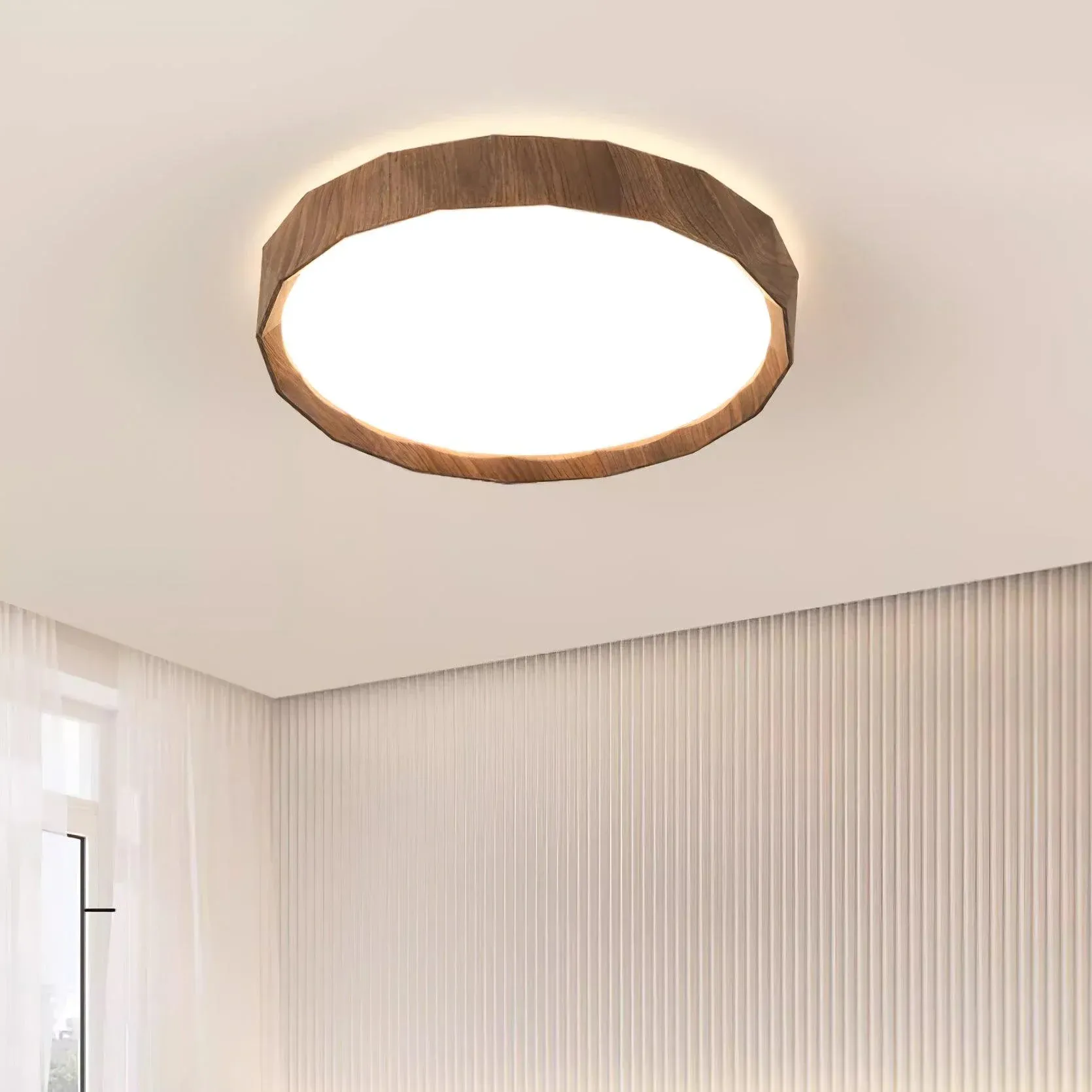 Ozawa Minimalism Walnut Wood Ceiling Lamp Bedroom  Dining Room