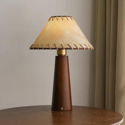 Drift Wood Table Lamp Walnut Beige