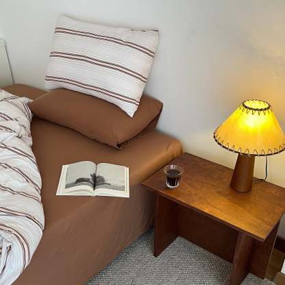 Drift Wood Table Lamp Walnut Beige