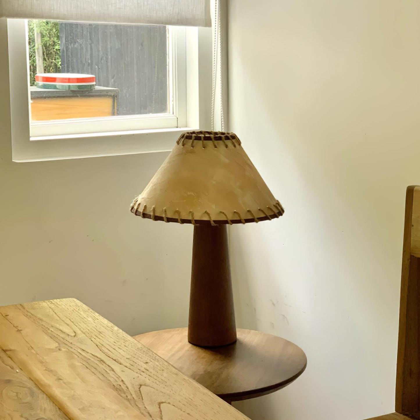 Drift Wood Table Lamp Walnut Beige