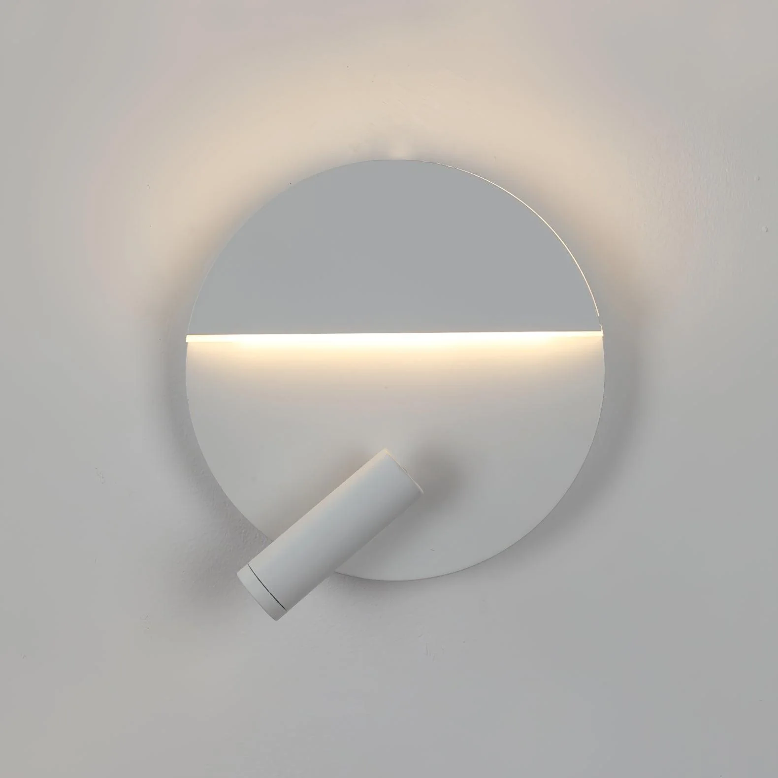 Edge Minimalism Metal Black White Wall Lamp Dining Room Bedroom