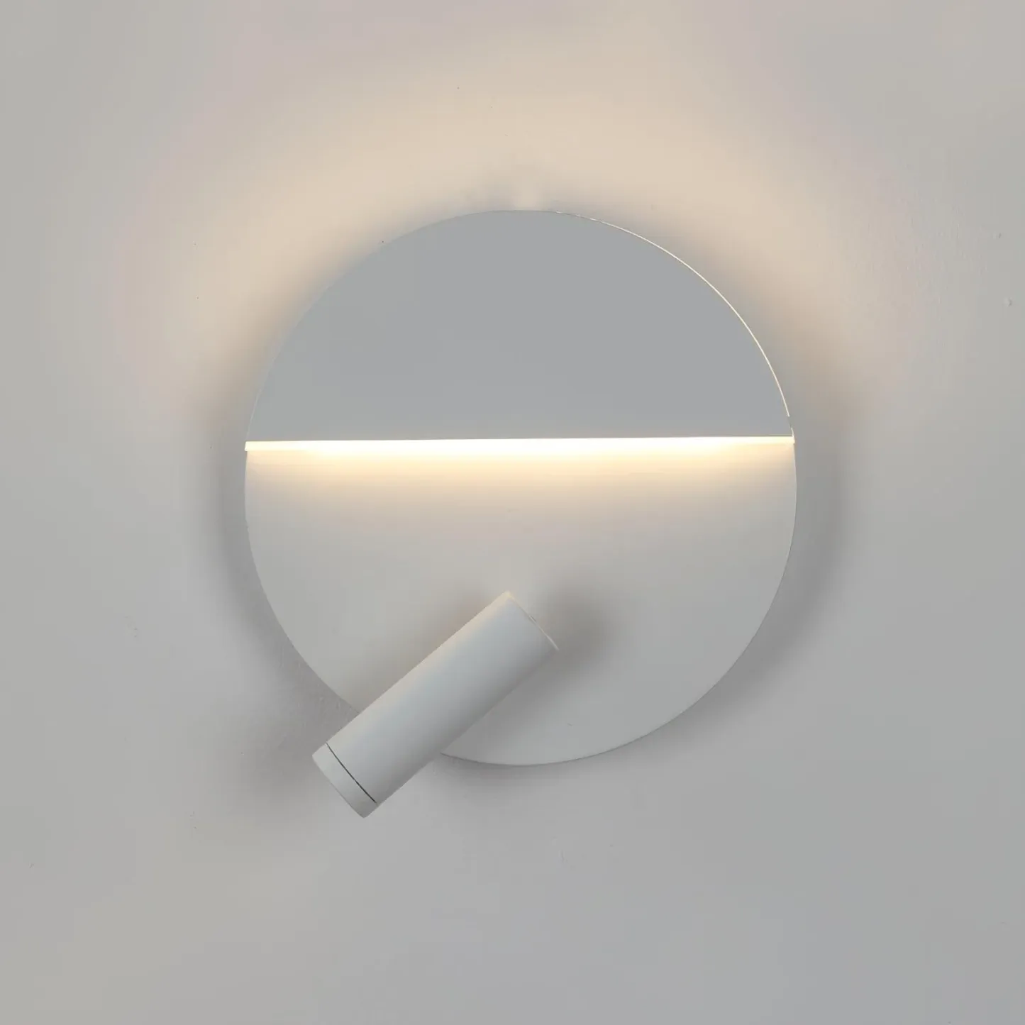 Edge Minimalism Metal Black White Wall Lamp Dining Room Bedroom