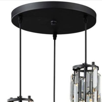 Kristy Diseño En Forma de Racimo LED Lámpara Colgante Negro/Oro Comedor Mesa de Comedor Cristal 1/3/4 Llamas