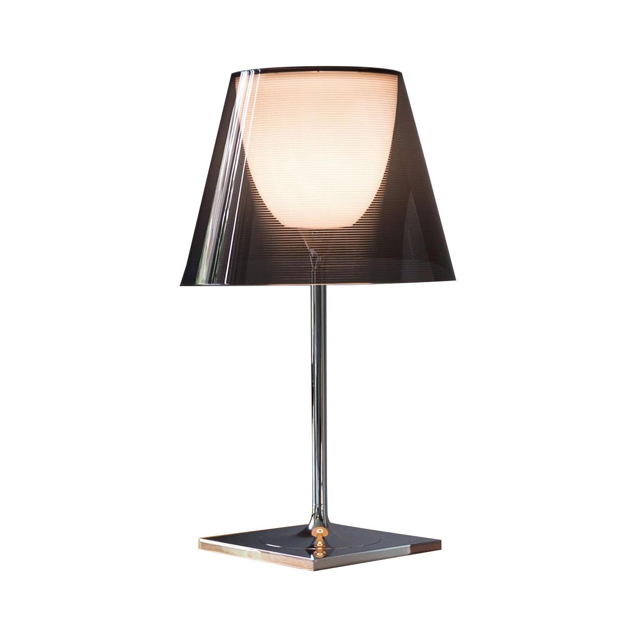 Axis Minimalist Glass Chrome Table Lamp