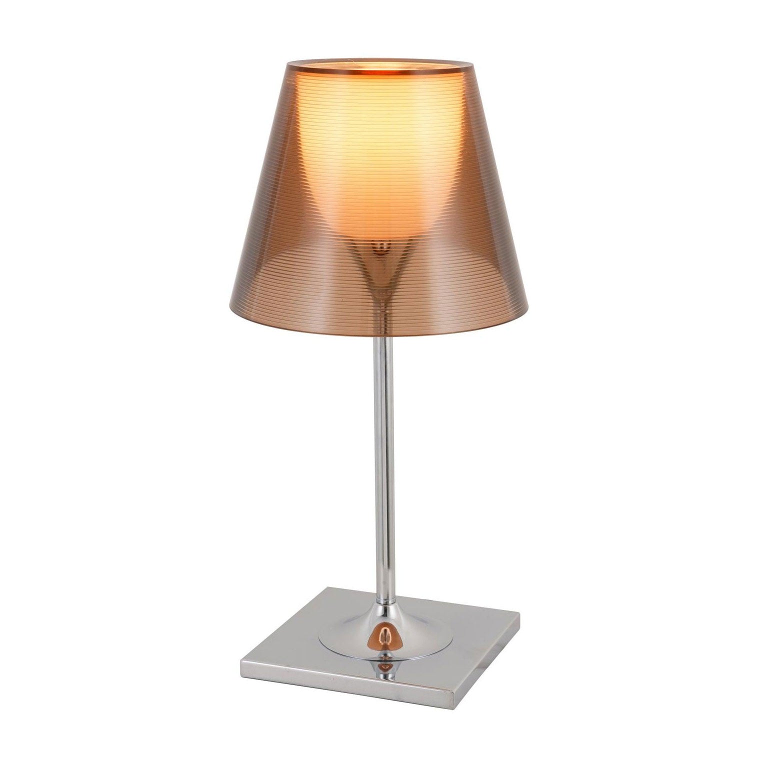 Axis Minimalist Glass Chrome Table Lamp