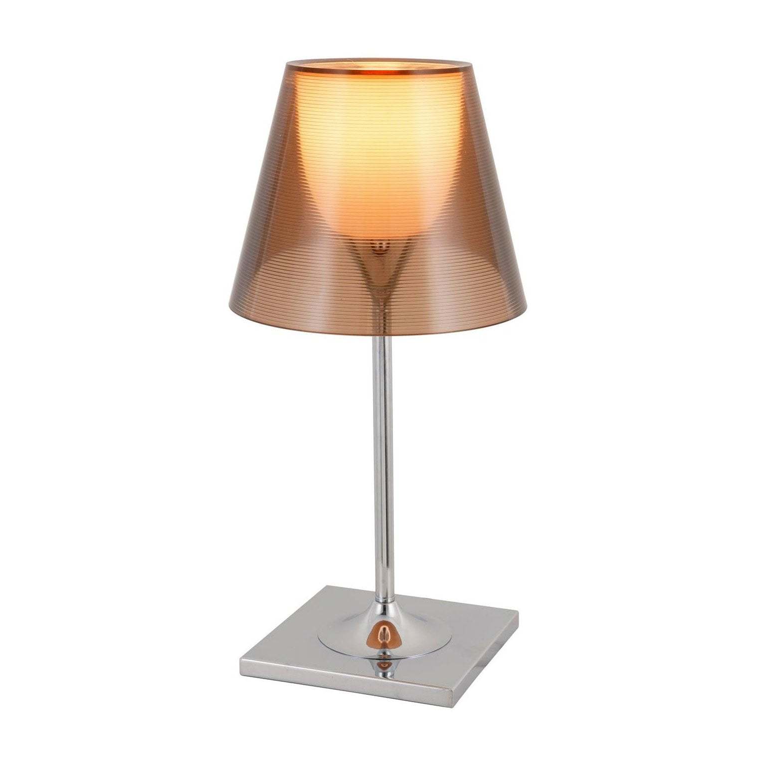 Axis Minimalist Glass Chrome Table Lamp