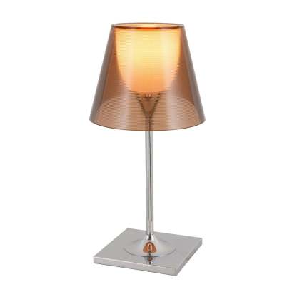 Axis Minimalist Glass Chrome Table Lamp