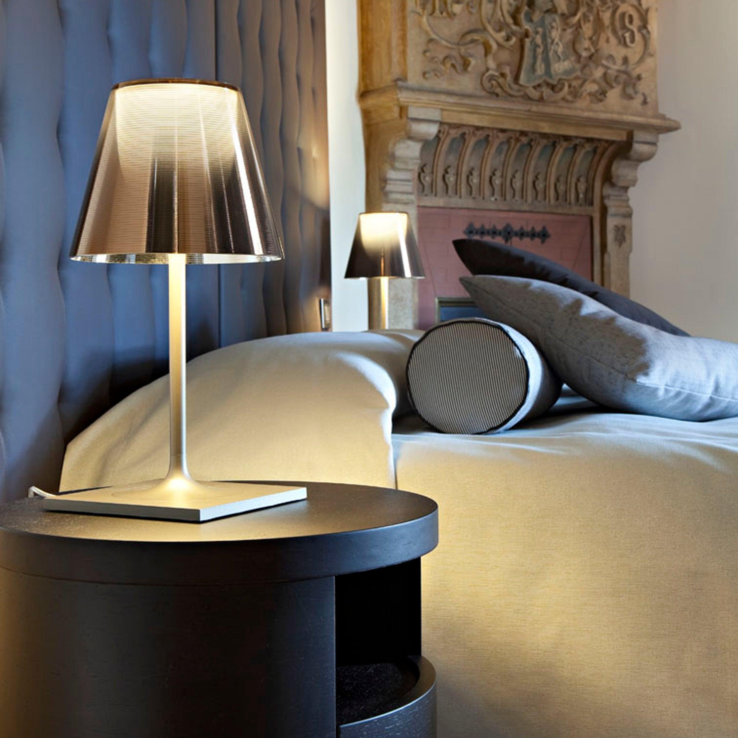 Axis Minimalist Glass Chrome Table Lamp