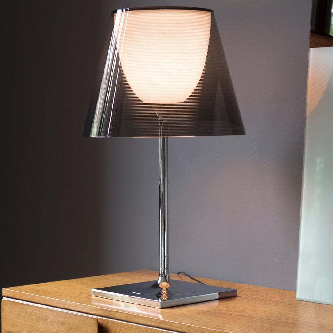 Axis Minimalist Glass Chrome Table Lamp