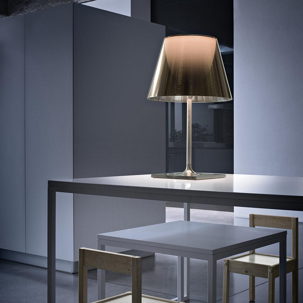 Axis Minimalist Glass Chrome Table Lamp