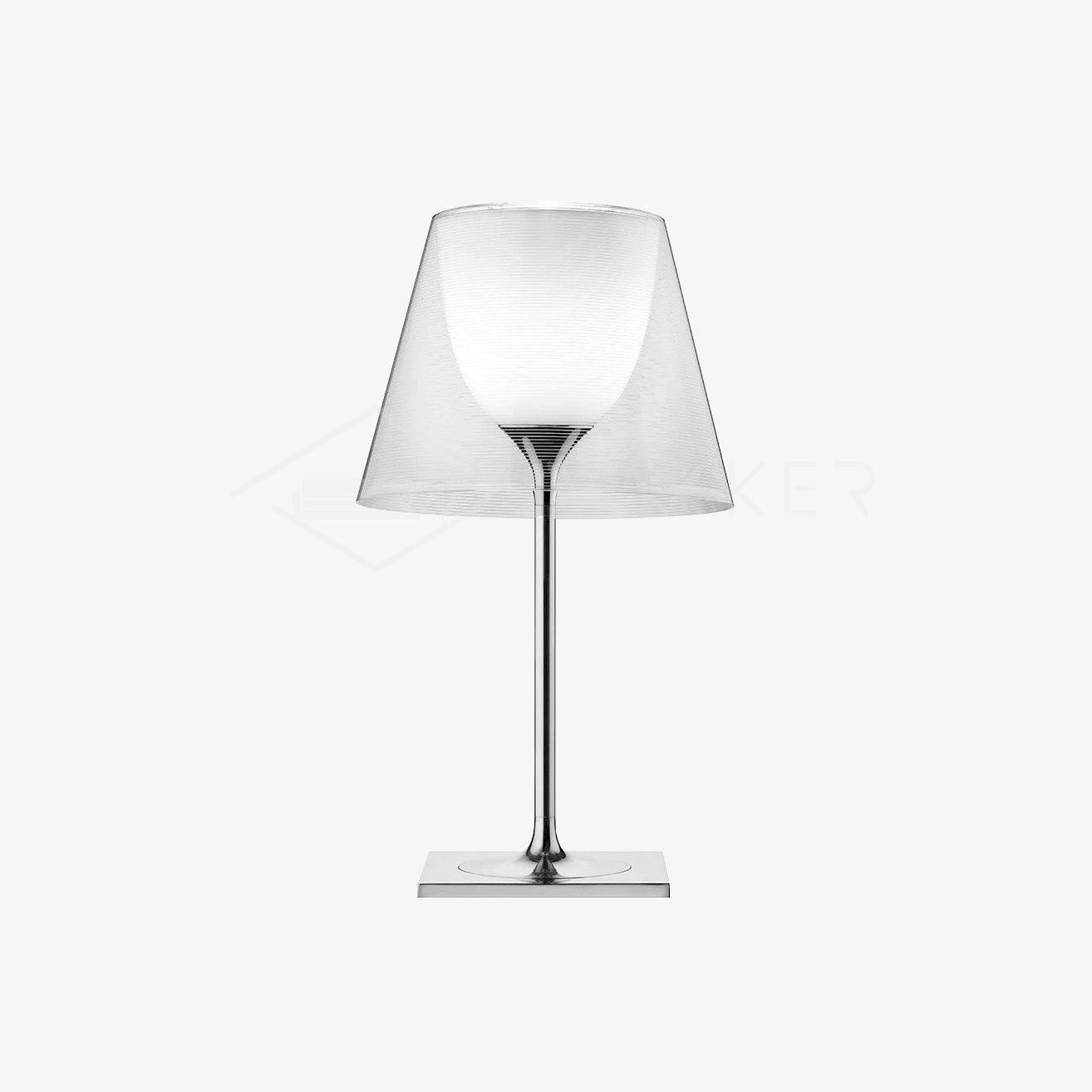 Axis Minimalist Glass Chrome Table Lamp