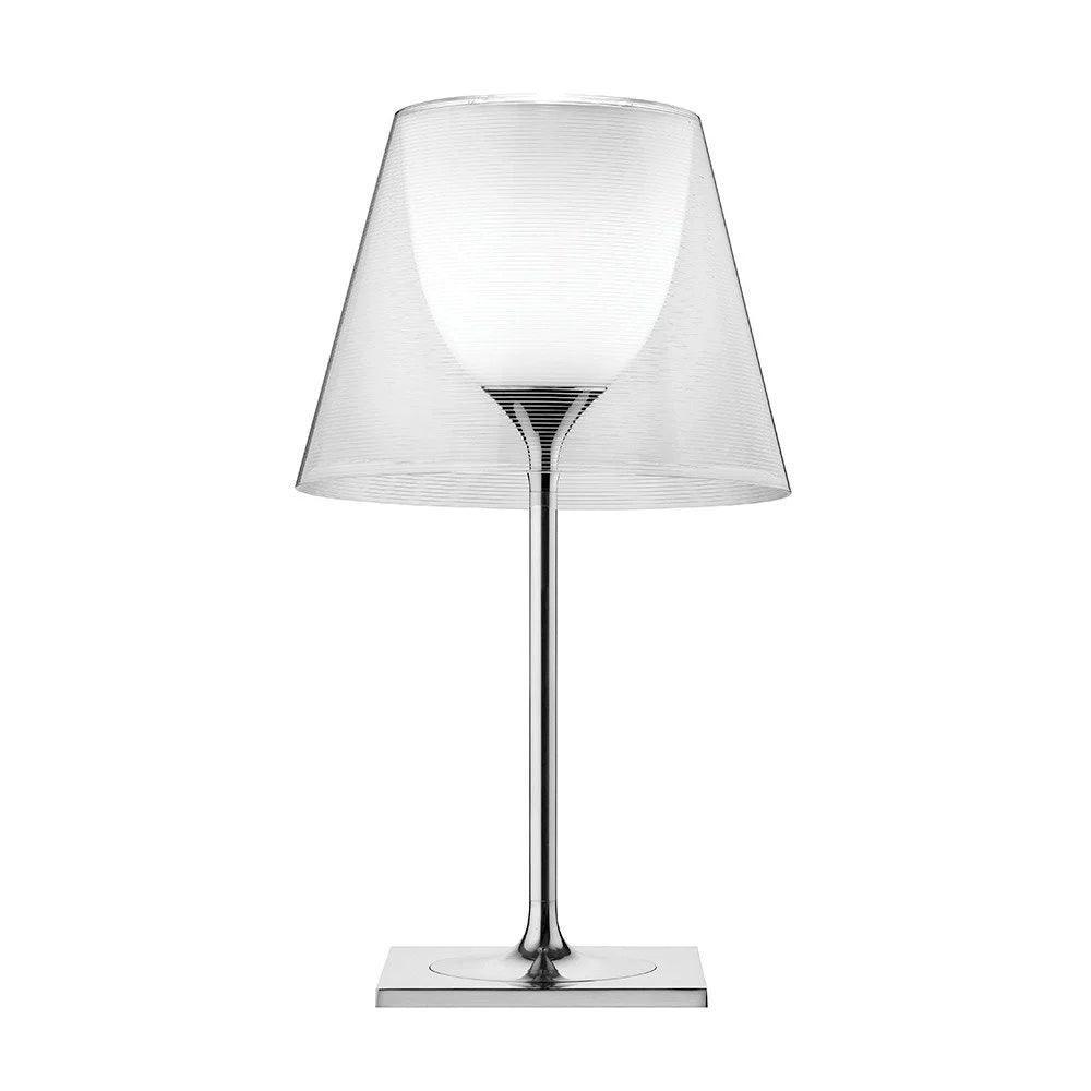 Minimalista Vidrio Cromo Lámpara De Mesa | LASSOLA