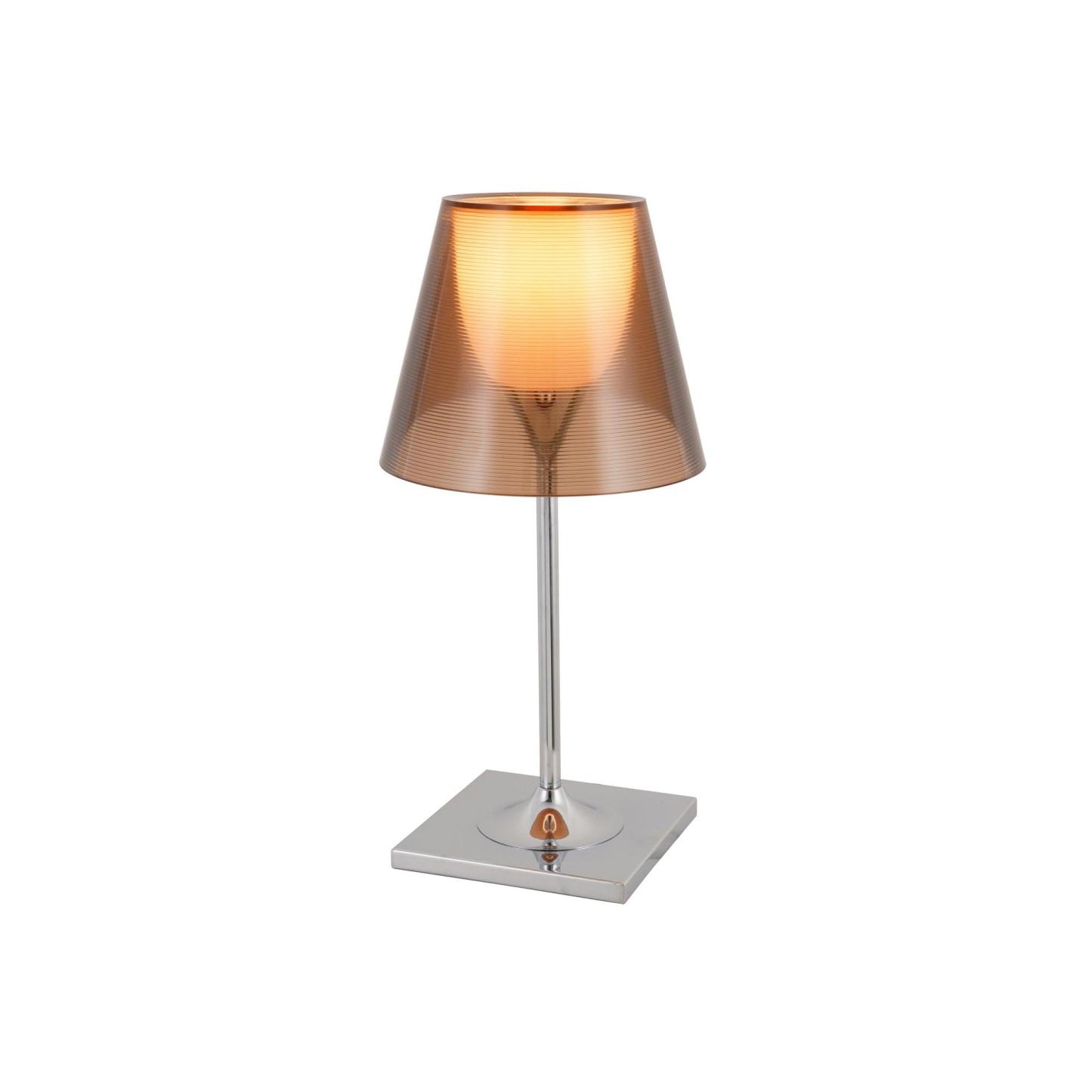 Axis Minimalist Glass Chrome Table Lamp