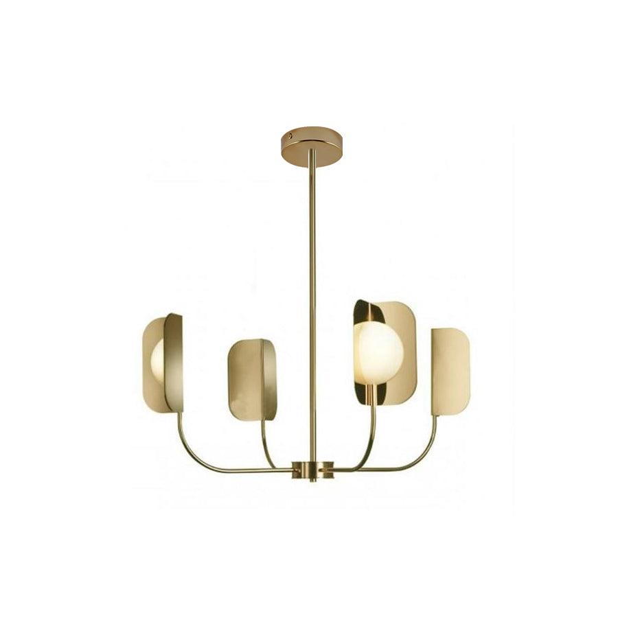 Axis Brass Leaf Chandelier